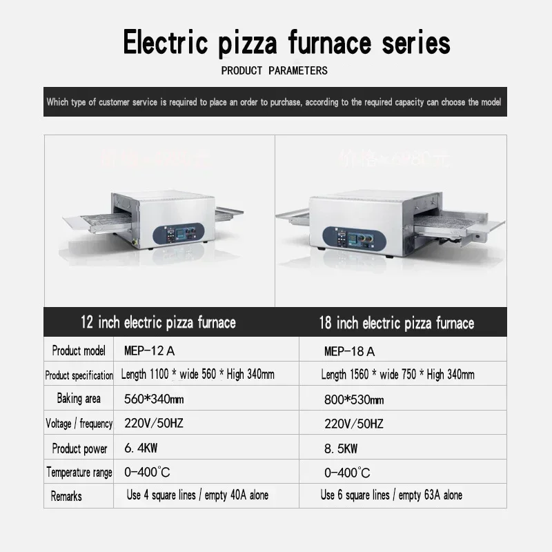 Commercial Electric Pizza Oven - 8.5KW, 18 Inch Conveyor - Image 3